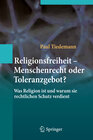 Buchcover Religionsfreiheit - Menschenrecht oder Toleranzgebot?