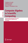 Buchcover Computer Algebra in Scientific Computing