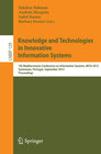 Buchcover Knowledge and Technologies in Innovative Information Systems