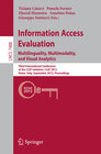 Buchcover Information Access Evaluation. Multilinguality, Multimodality, and Visual Analytics