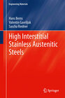 Buchcover High Interstitial Stainless Austenitic Steels