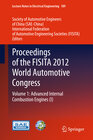 Buchcover Proceedings of the FISITA 2012 World Automotive Congress