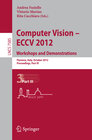 Buchcover Computer Vision -- ECCV 2012. Workshops and Demonstrations