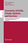 Buchcover Economics of Grids, Clouds, Systems, and Services