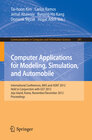 Buchcover Computer Applications for Modeling, Simulation, and Automobile