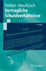 Buchcover Vertragliche Schuldverhältnisse