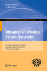 Buchcover Advances in Wireless Sensor Networks