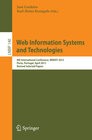 Buchcover Web Information Systems and Technologies