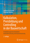 Buchcover Kalkulation, Preisbildung und Controlling in der Bauwirtschaft