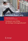 Buchcover Fehlzeiten-Report 2013