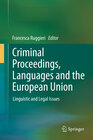 Buchcover Criminal Proceedings, Languages and the European Union
