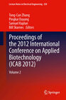 Buchcover Proceedings of the 2012 International Conference on Applied Biotechnology (ICAB 2012)