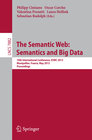 Buchcover The Semantic Web: Semantics and Big Data