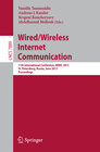 Buchcover Wired/Wireless Internet Communication