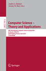 Buchcover Computer Science - Theory and Applications