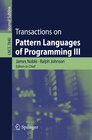 Buchcover Transactions on Pattern Languages of Programming III