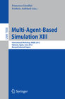 Buchcover Multi-Agent-Based Simulation XIII