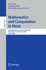 Buchcover Mathematics and Computation in Music
