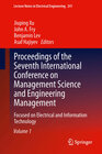Buchcover Proceedings of the Seventh International Conference on Management Science and Engineering Management