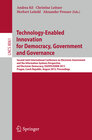 Buchcover Technology-Enabled Innovation for Democracy, Government and Governance
