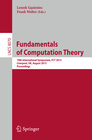 Buchcover Fundamentals of Computation Theory