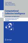 Buchcover Computational Collective Intelligence. Technologies and Applications