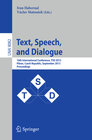 Buchcover Text, Speech, and Dialogue