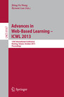 Buchcover Advances in Web-Based Learning -- ICWL 2013