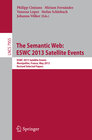 Buchcover The Semantic Web: ESWC 2013 Satellite Events