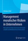 Buchcover Management moralischer Risiken in Unternehmen