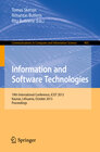Buchcover Information and Software Technologies