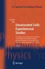 Buchcover Unsaturated Soils: Experimental Studies