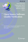 Buchcover Open Source Software: Quality Verification