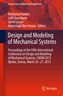 Buchcover Design and Modeling of Mechanical Systems