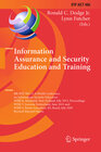 Buchcover Information Assurance and Security Education and Training