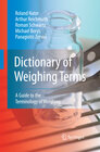 Buchcover Dictionary of Weighing Terms