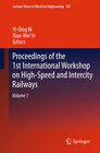Buchcover Proceedings of the 1st International Workshop on High-Speed and Intercity Railways