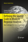 Buchcover Defining the Spatial Scale in Modern Regional Analysis