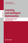 Buchcover Learning and Intelligent Optimization