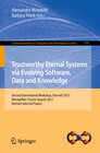 Buchcover Trustworthy Eternal Systems via Evolving Software, Data and Knowledge