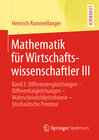Buchcover Mathematik für Wirtschaftswissenschaftler III