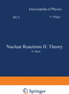 Buchcover Nuclear Reactions II: Theory / Kernreaktionen II: Theorie