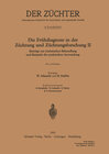 Buchcover Die Frühdiagnose in der Züchtung und Züchtungsforschung II
