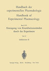 Buchcover Erzeugung von Krankheitszuständen durch das Experiment