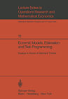 Buchcover Economic Models, Estimation and Risk Programming: Essays in Honor of Gerhard Tintner