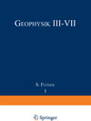 Buchcover Geophysik III / Geophysics III