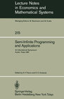 Buchcover Semi-Infinite Programming and Applications