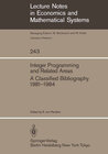 Buchcover Integer Programming and Related Areas
