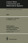 Buchcover Optimization, Parallel Processing and Applications