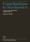 Buchcover Contributions to Stochastics